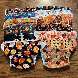 12 Fall/Halloween Cloth Diapers